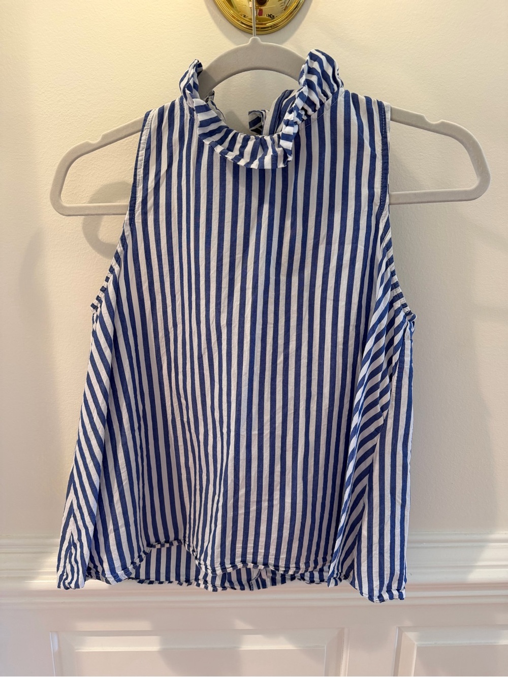 Tuckernuck Pomander Place Blue & White Striped Top